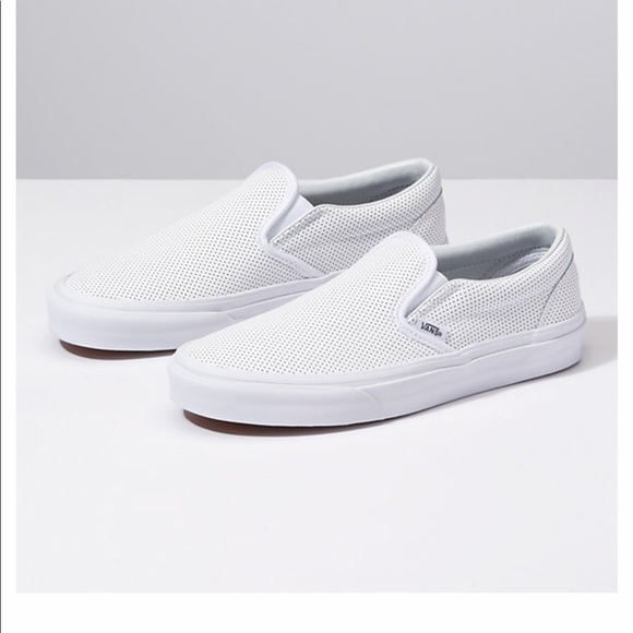 Vans Shoes - white leather vans